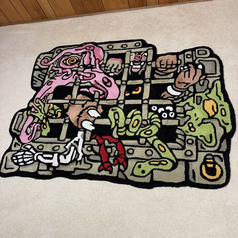 Super7 Masters of the Universe Castle Grayskull Dungeon Rug MOTU Rare 45x60